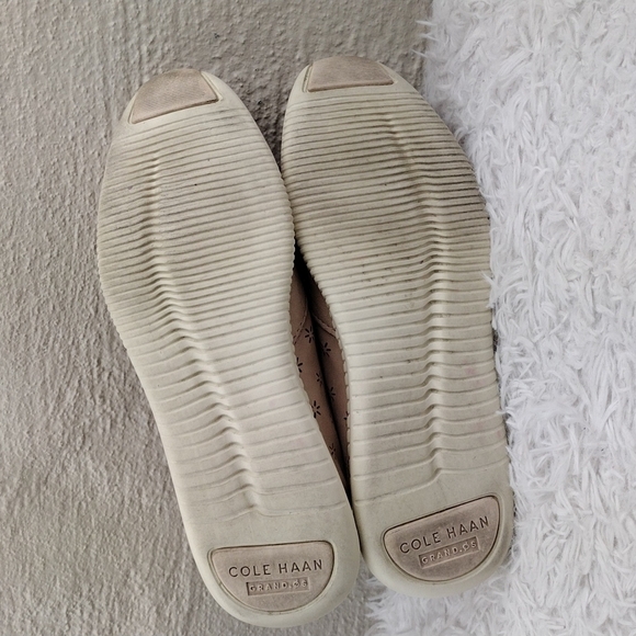 Cole Haan Studio Grand Peach Blush Perforated Nubuck Slip On Sneaker Loafer Shoe - Picture 6 of 16